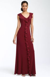 JS Boutique Ruffle Front Jersey Gown