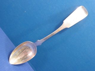 Coin Silver Table Serving Spoon N E Crittenden