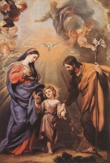  Holy Family Claudio Coello Oil Painting Repro