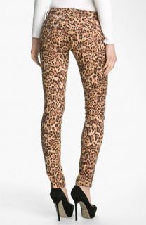 Alice + Olivia Jaguar Print Skinny Jeans