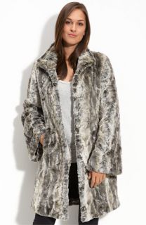 Kristen Blake Faux Fur Coat (Plus)