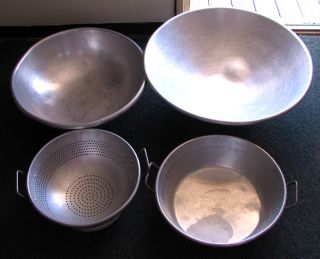  of Commercial Mixing Salad Bowls Colanders Carts Kitchen Bakery