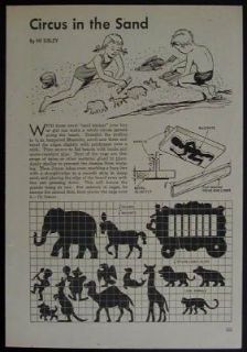 Circus Toy Silhouette Patterns How to Plans Sand Toys
