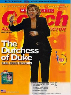 Scholastic Coach March 2004 Duke Womens Basketball Coach Gail