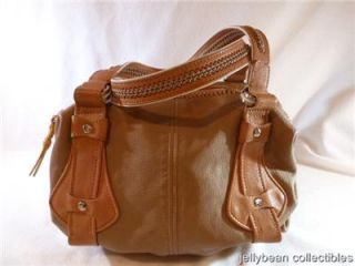 Cole Haan Taupe Tan Leather Handbag Purse with Dust Bag