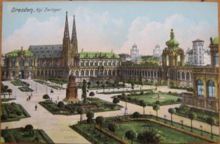  1910 Postcard Kgl Zwinger Dresden Saxony Germany
