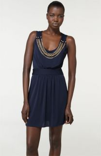 Milly Chain Neck Jersey Dress