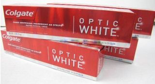 YOU WILL RECEIVE Four Tubes of Colgate Optic Whitening Toothpaste, 5