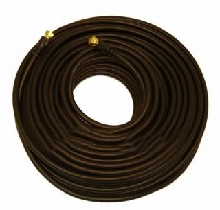 RG6 Black 75 Ohm Coaxial 50 ft RG 6 Satellite TV Cable