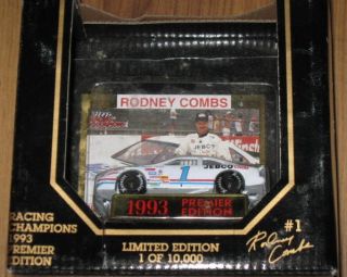 1993 No 1 Rodney Combs Jebco Clocks Racing Champions