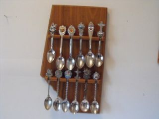Alberta Wooden Spoon Rack 12 Alberta Collector Spoons
