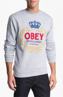 Obey Hi Class Crewneck Fleece Sweatshirt