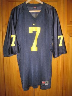 Michigan Wolverines College Football Jersey Mens XL Blue 7 NCAA Nike