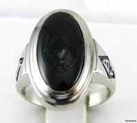 point college 10k white gold onyx ring 