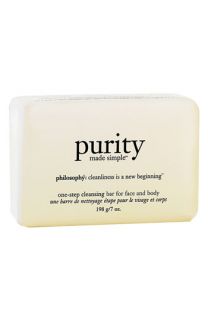 philosophy purity made simple one step cleansing bar for face and body