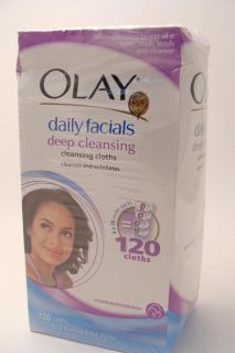  Daily facials Deep cleansing cleaning cloths combination oily NEW NR
