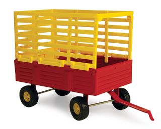 New Holland Bale Throw Hay Wagon Trailer Farm Toy Red