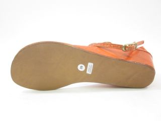 Cocobelle Orange Snakeskin Strappy Sandals 39 9 in Box