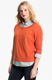 Caslon® Slub Crewneck Sweater