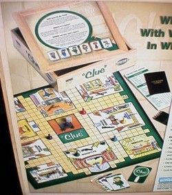Nostalgia Retro Clue Detective Game in Wooden Box 2002