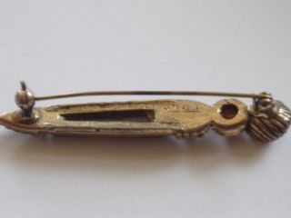 Vintage Scottish Miracle Brooch/Kilt pin ~ Agate, Amber, topaz