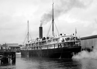 Steamer Steamboat Araphoe Clyde Line Charleston SC