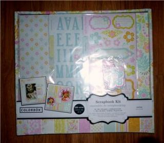 Colorbok Scrapbook Kit for Girls 24 PG s 12x12 Pages Stickers