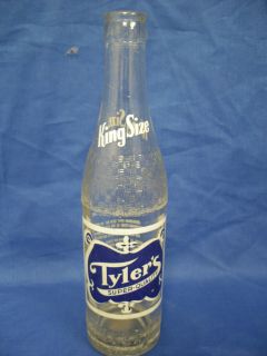 Tylers King Size Soda Pop Bottle Clarinda Shenandoah Bottling Co Iowa