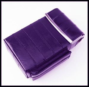 Purple Color Eel Skin Leather Box Pop Up Cigarette Case