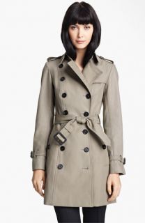 Burberry Prorsum Belted Twill Trench Coat