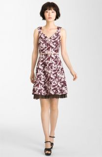 Mcginn Violet Print Sweetheart Dress