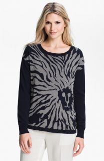 Anne Klein Metallic Print Sweater