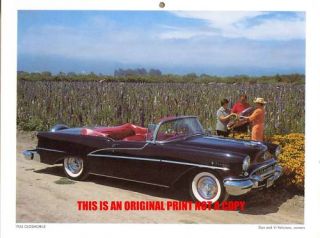1955 Oldsmobile Starfire Convertible Classic Car Print