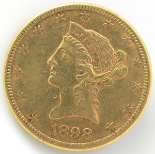 1898 $10 United States Liberty Eagle Gold Coin