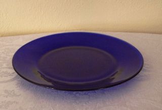 New Libbey Crisa Cobalt Blue Glass 10 5 Dinner Plates Case of 12