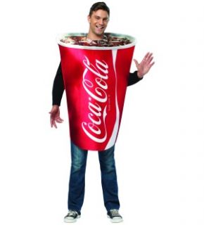Coca Cola Coke Cup Costume Adult New