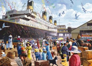 1000 Piece Jigsaw Puzzle Classic Titanic Boat SHIP Maiden Voyage 5134