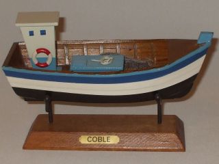  Model Fishing Boat The Coble Approx 3 5 x 8 0 inches Long
