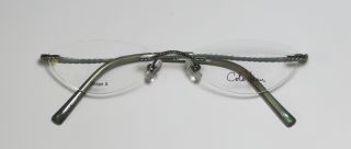New Cole Haan 905 Green Rimless Designer Eyeglasses Glasses Frames