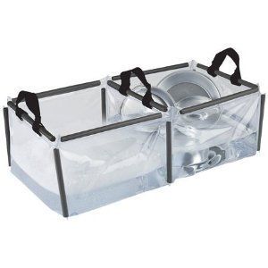 Coleman PVC Double Wash Basin Portable Sink Camping Gear Collapsible