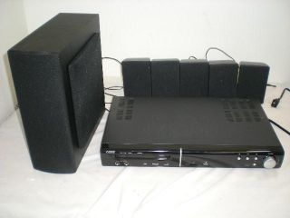 Coby DVD938 5.1 Channel DVD Home Theater System CD Player Black As Is