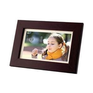Coby DP700 7 Widescreen Digital Photo Frame Wood Style