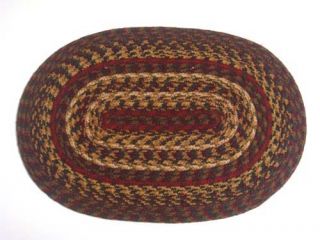  Country Jute Braided Oval Kitchen Placemats for Sale Cinnamon