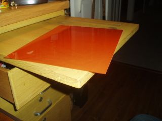 Colored Plastic Panel for Repairing Color Wheel Lens 1 Orange Sheet