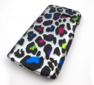 Colored Leopard Phone Cover Hard Case Samsung Captivate