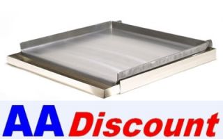 Uniworld 4 Burner Commercial Griddle Plate Top w Grease Tray 24 x 24