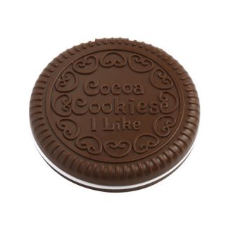 Cute Chocolate Cocoa Cookie Shaped Design Portable Compact Mirror