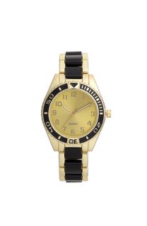 Titanium Black & Gold Oversized Watch