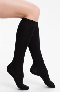  Flat Knit Wool Blend Knee High Socks