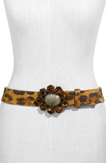 Leatherock Leopard Print Belt with Embellished Buckle ( Exclusive)
